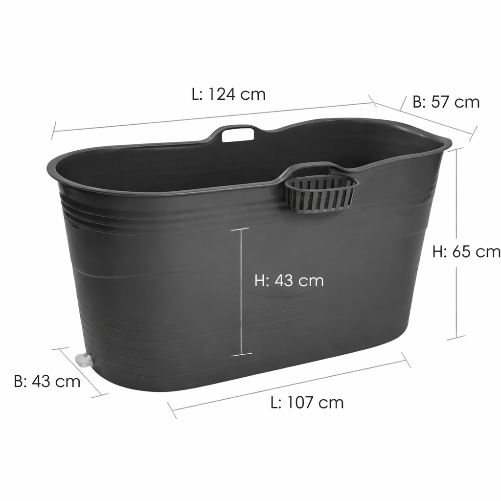 Badebalje XL – Mørkegrå | Model Tisvilde