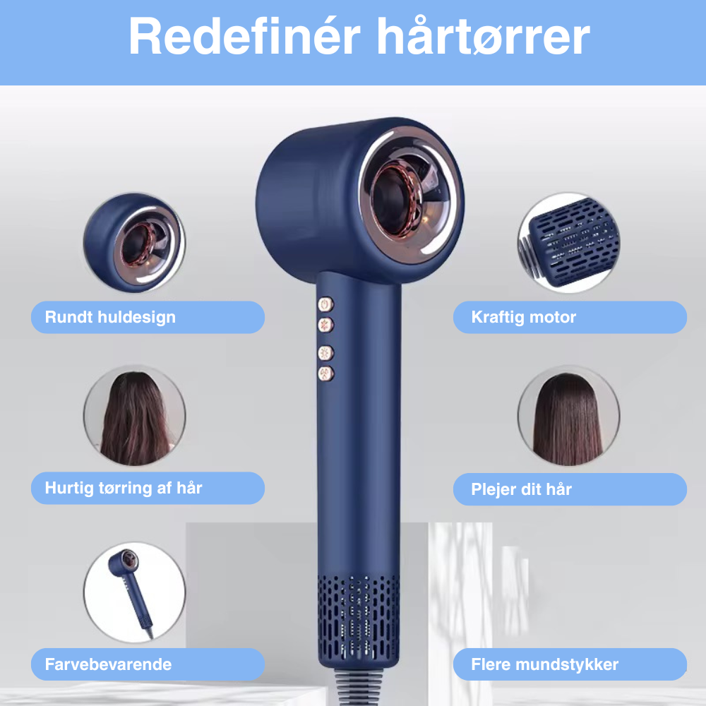 Ionic Proff styling kit – Professionel hårtørring med luft, ioner og kontrolleret varme