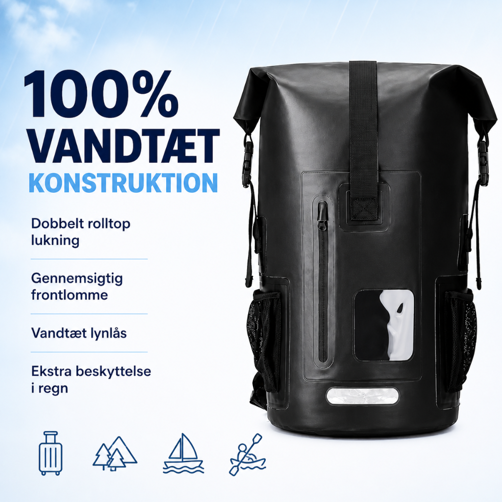 TørPak 35 – Vandtæt Rygsæk (35L)