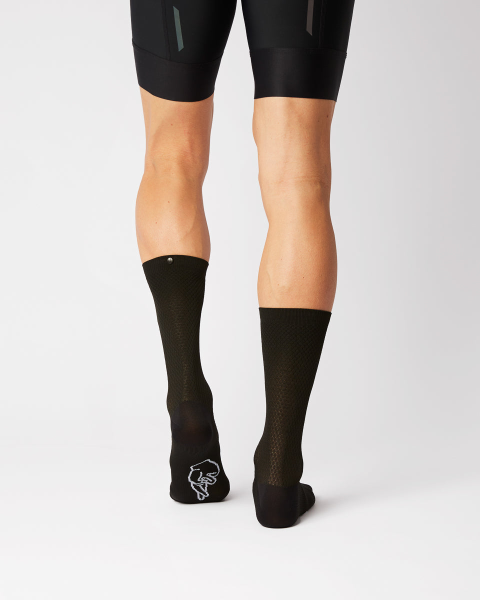 Aero Soft Cykelstrømper - Fingerscrossed - Sort