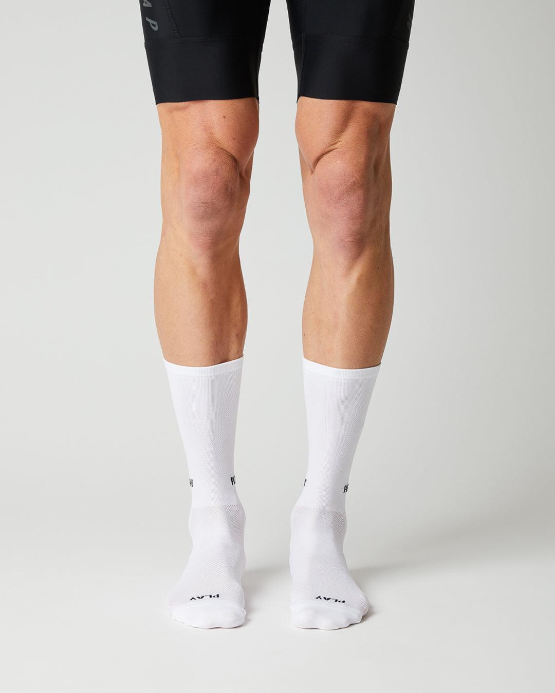 Play Cykelstrømper - Fingerscrossed - Hvid