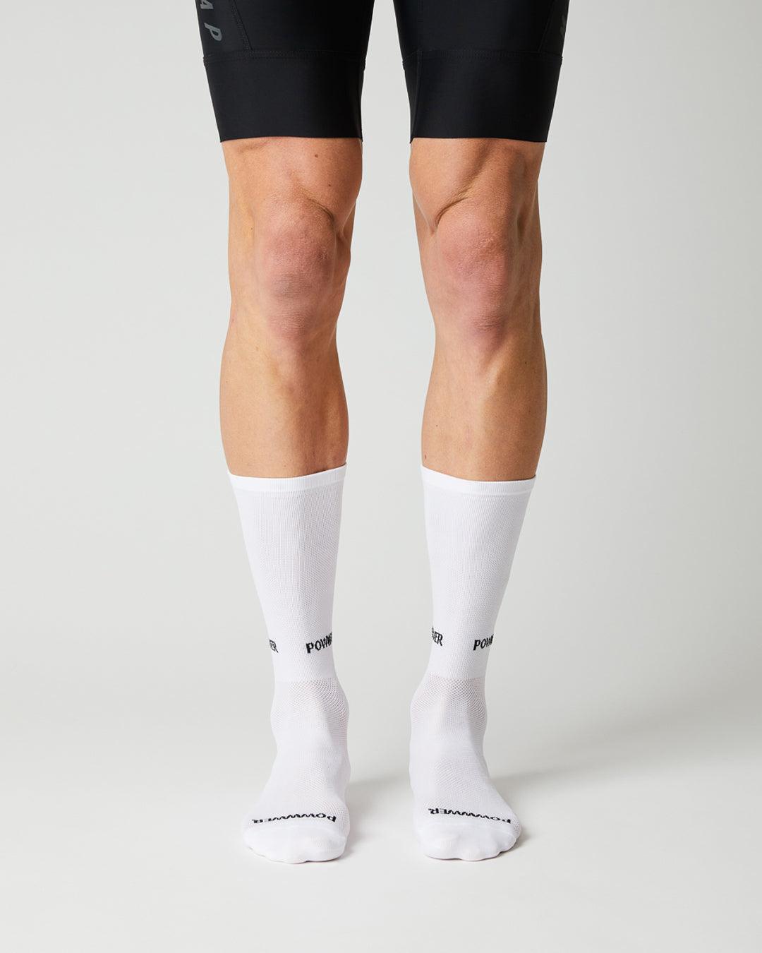 Power Cykelstrømper - Fingerscrossed - Hvid