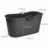 Badebalje XL – Mørkegrå | Model Tisvilde