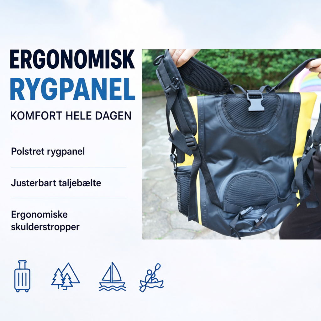 TørPak 35 – Vandtæt Rygsæk (35L)