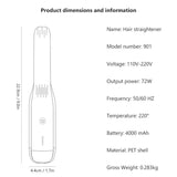 SkySkin MiniSmooth™ – Trådløst Mini Glattejern til hjemme & On-the-Go Styling