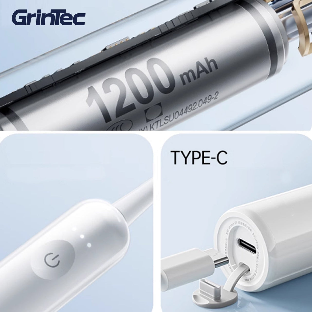 Avanceret Vibrosonic Tandbørste med tandblegende blåt lys – Effektiv tandpleje & tandblegning i Ét - Bedst i test