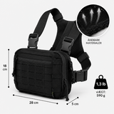 FrontPak 3 – Kompakt brysttaske til friluft (ca. 3L)