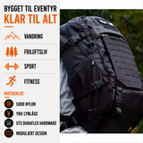 Trekker 25 – Slidstærk Rygsæk til Friluftsliv, Sport & Hverdag (25L)