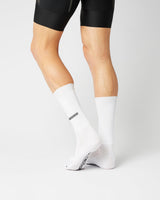 Aero Horizontal Logo Cykelstrømper - Fingerscrossed - Hvid