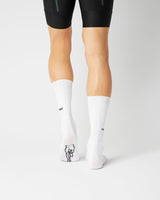 Aero Horizontal Logo Cykelstrømper - Fingerscrossed - Hvid