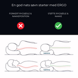 ERGO PILLOW  - Ergonomisk støtte. Dybere søvn. Bedre restitution.