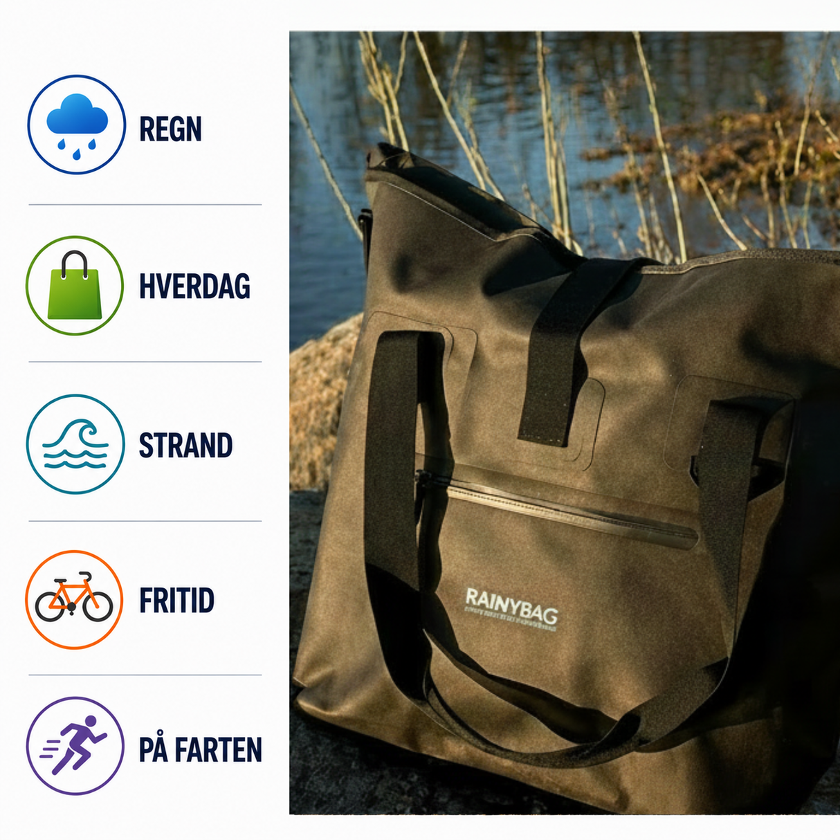 Vejrfast 35 – Vandtæt Tote (35L)