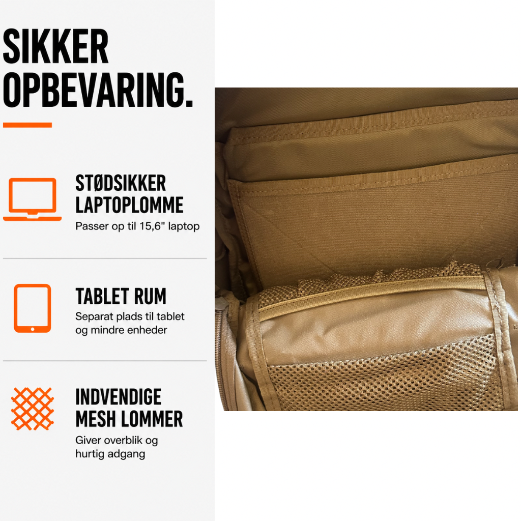 Trekker 25 – Slidstærk Rygsæk til Friluftsliv, Sport & Hverdag (25L)
