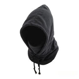 1pc Unisex Winter Balaclava - Windproof Knit Hood with Drawstring, Warm Motorcycle Headgear for Cold Weather,Ski Mask