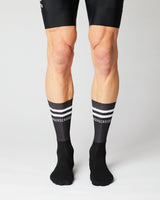 Aero Stripes Cykelstrømper - Fingerscrossed - Sort