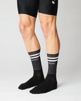 Aero Stripes Cykelstrømper - Fingerscrossed - Sort