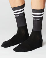 Aero Stripes Cykelstrømper - Fingerscrossed - Sort