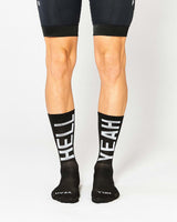 Hell Yeah 2.0 Cykelstrømper - Fingerscrossed - Sort