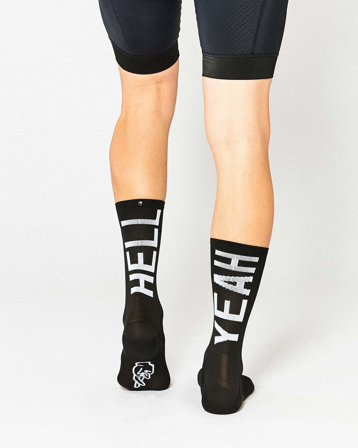 Hell Yeah 2.0 Cykelstrømper - Fingerscrossed - Sort