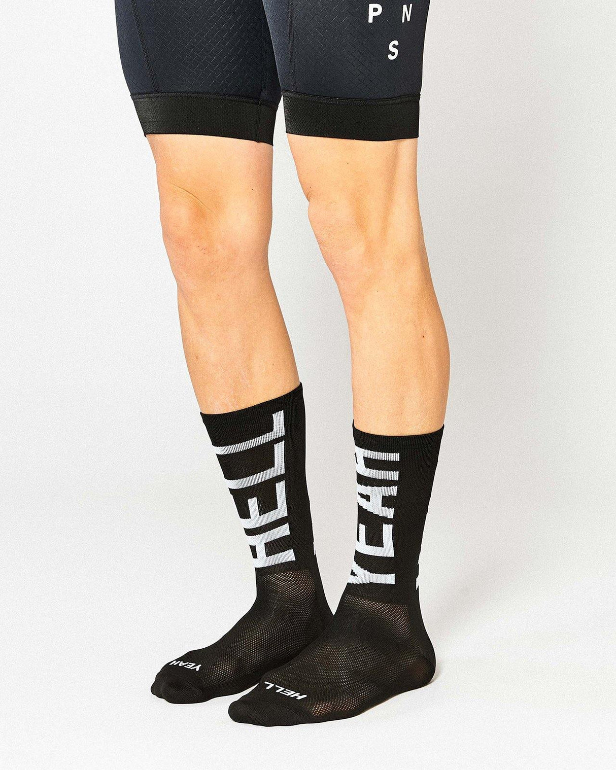 Hell Yeah 2.0 Cykelstrømper - Fingerscrossed - Sort