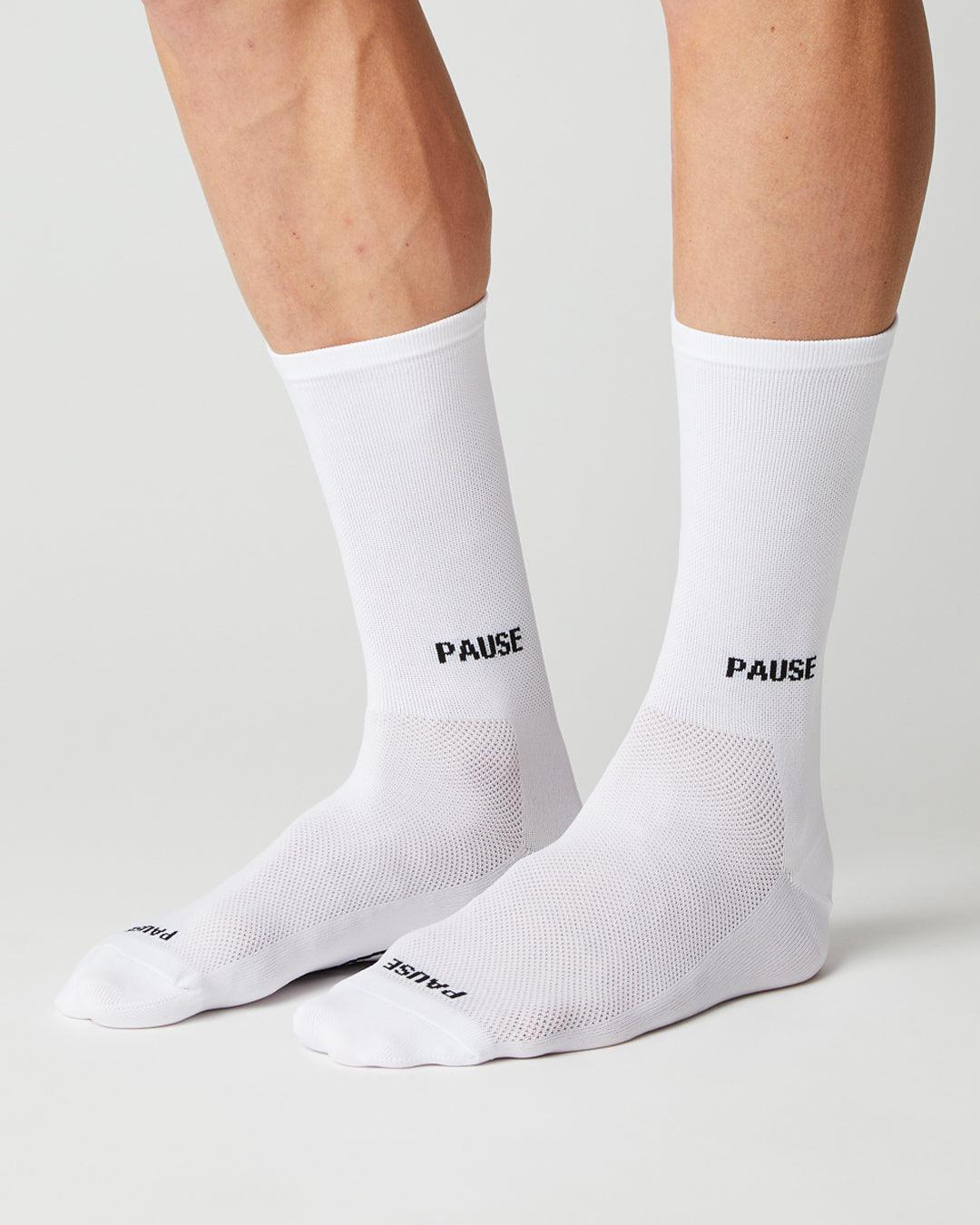Pause Cykelstrømper - Fingerscrossed - Hvid