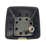 Quadrato Matt - 24 cm sort - plantekrukke med selvvanding