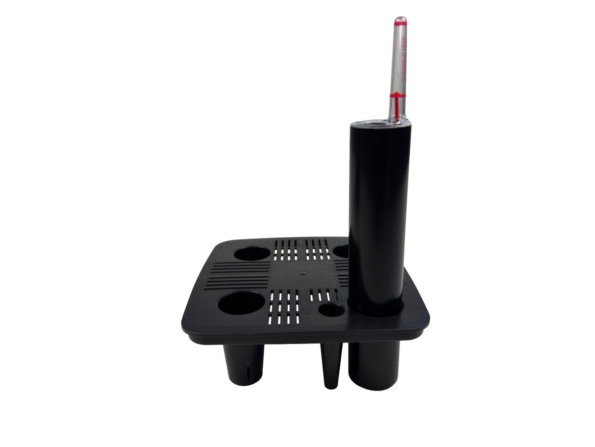 Quadrato Matt - 18 cm sort - plantekrukke med selvvanding