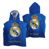 Real Madrid Badehåndklæde / Poncho med hætte - 55x115 cm.