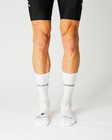 Sunshine, Chamois & Champagne Cykelstrømper - Fingerscrossed - Hvid