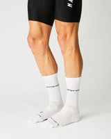 Sunshine, Chamois & Champagne Cykelstrømper - Fingerscrossed - Hvid